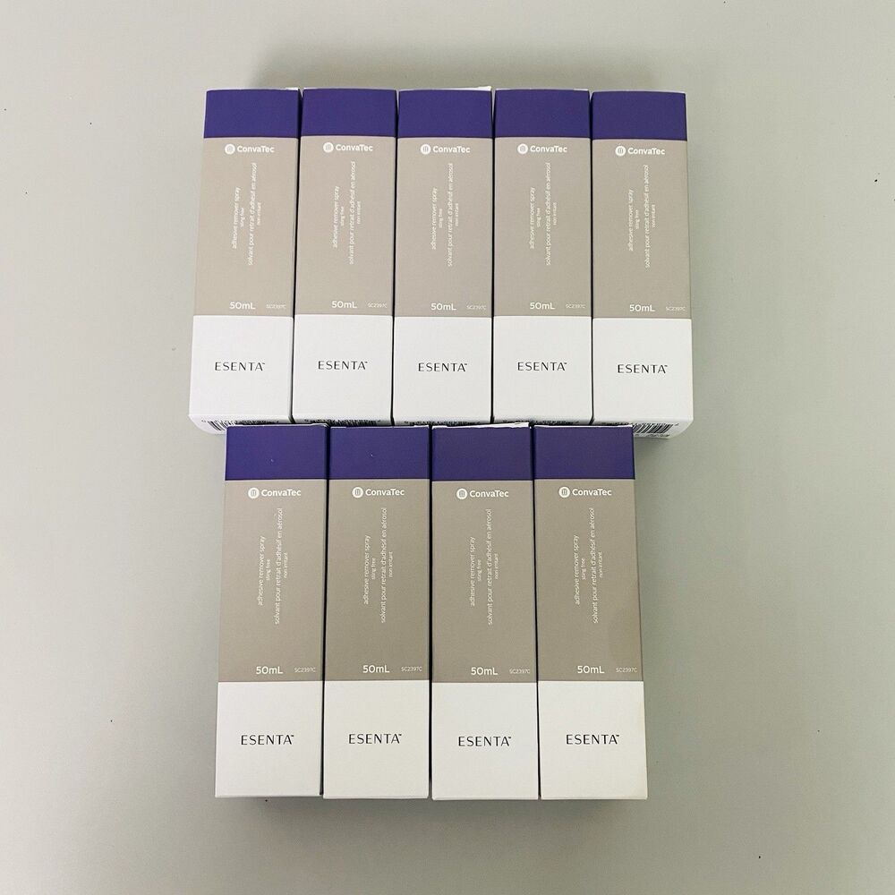 ConvaTec Esenta Adhesive Remover Spray 50ml Lot of 9 Sting Free Exp 2029